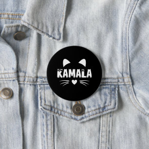 Cat For Harris 2024 7.5 Cm Round Badge