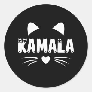 Cat For Harris 2024 Classic Round Sticker