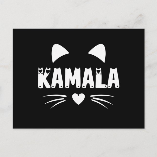 Cat For Harris 2024 Postcard (Front)