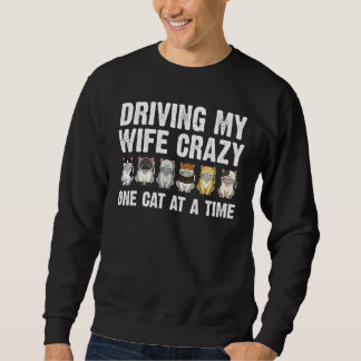 Cat For Men Dad Cute Cat  Pet Animals Sweatshirt