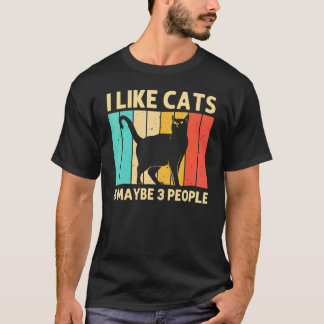 Cat For Men Women Black Cat  Cat Person Cats T-Shirt