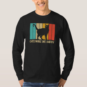 Cat For Men Women Black Cat Cat Person Cats T-Shirt