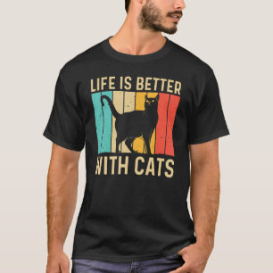 Cat For Men Women Black Cat Cat Person Cats T-Shirt