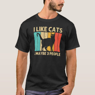 Cat For Men Women Black Cat Cat Person Cats T-Shirt