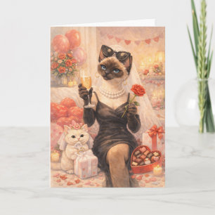 Cat for Valentine's Day  Card