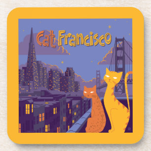 Cat Francisco Coaster