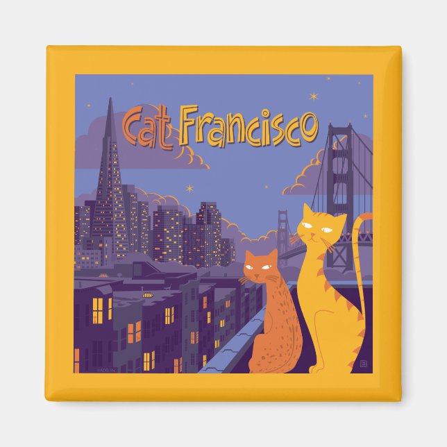 Cat Francisco Magnet (Front)