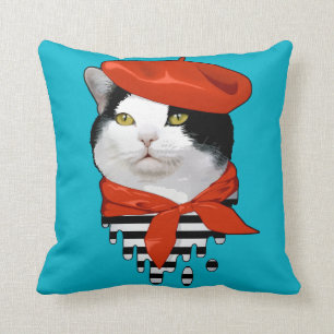 cat Frenchman Cushion