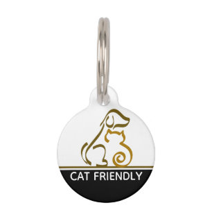 Cat friendly pet tag