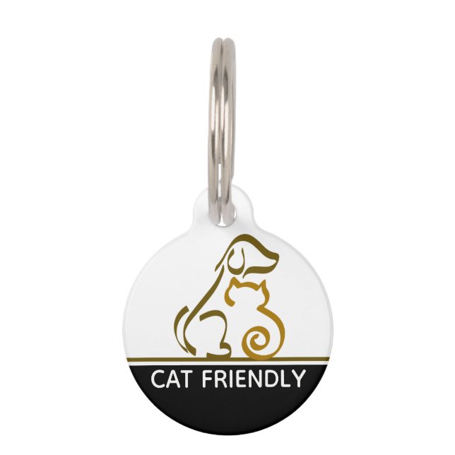 Cat friendly pet tag (Front)
