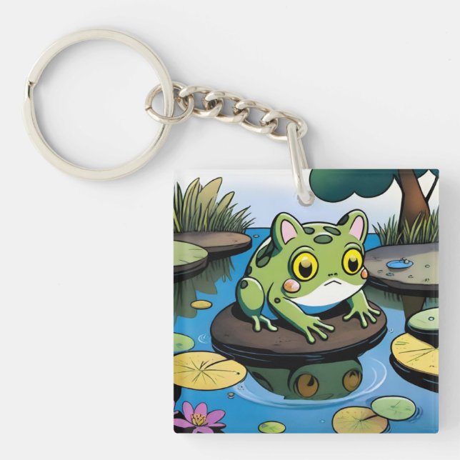 Cat Frog Key Ring (Front)