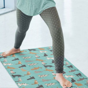 Cat Fun Lover Kitty Pattern  Yoga Mat