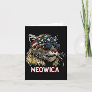 Cat - Funny 4th of July American Flag Mothers Day Card