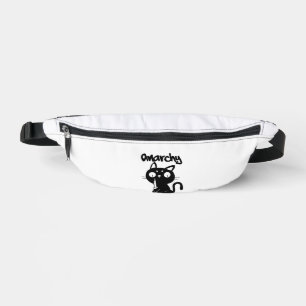 Cat Funny Anarchy Halloween Animals For Women Men Bum Bags