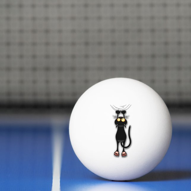 Cat funny Character Scratching Fabric Ping Pong Ball (Net)