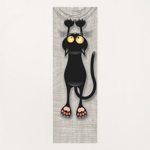 Cat funny Character Scratching Fabric Yoga Mat