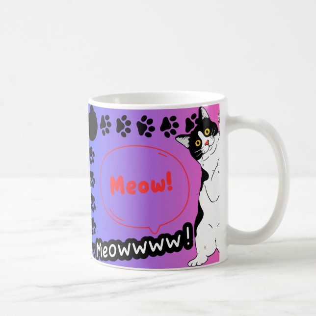 cat funny coffee mug (Right)
