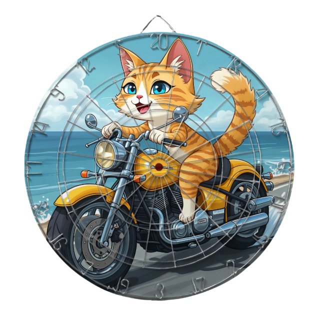Cat funny  dartboard (Front)