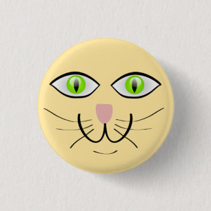Cat Funny Face Cartoon-29034 3 Cm Round Badge