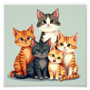 Cat funny  photo print
