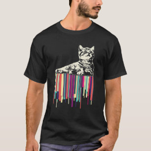 Cat Funny Retro Design For Men Women And Kids T-Shirt