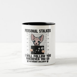 Cat funny. Two-Tone coffee mug