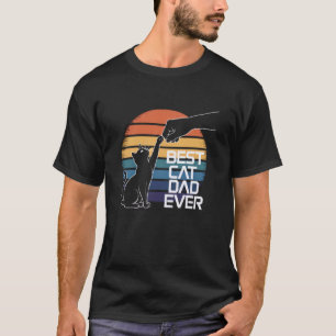Cat Funny Vintage Retro Daddy Bump Fist Best Cat D T-Shirt
