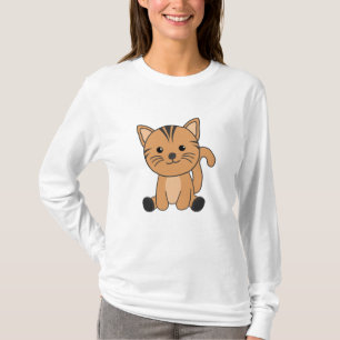 Cat Fur Nose Kitten Cute Animals For Kids T-Shirt
