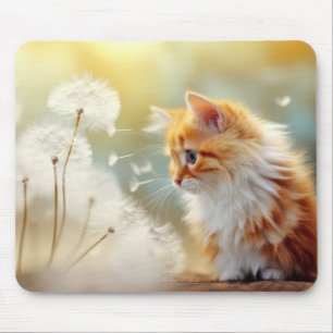 Cat Furry Pet Animal Tranquil Peaceful Mouse Pad
