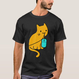 Cat Gamer And Pc Gaming Mouse T-Shirt