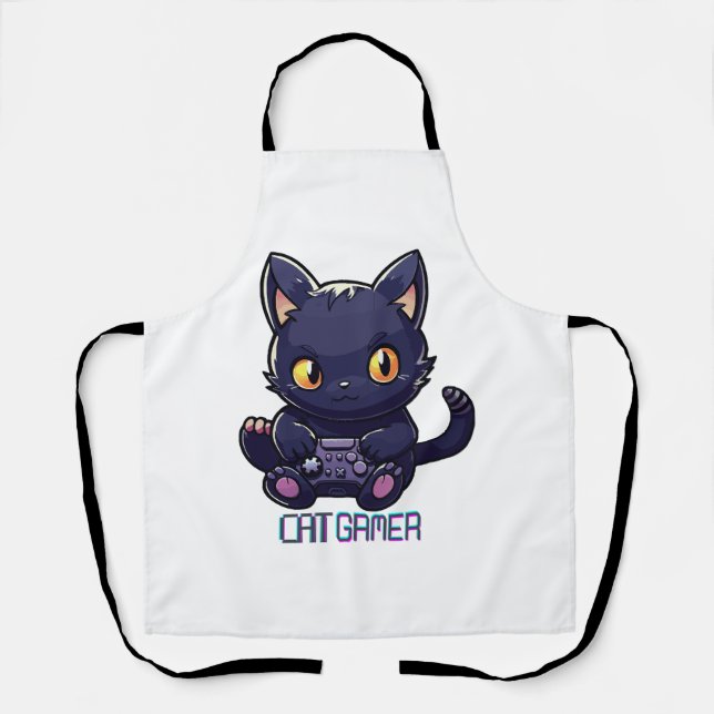 Cat Gamer Apron (Front)