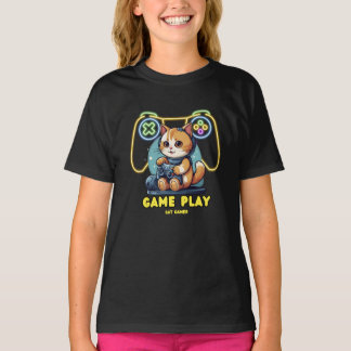 Cat gamer, game play T-Shirt