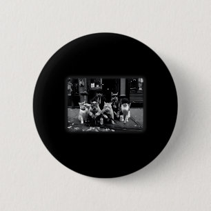 Cat Gang Meme Silly Cat Meme Trendy Gangster 6 Cm Round Badge