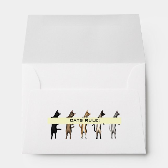 Cat Gang With Banner Envelopes (Back (Bottom))