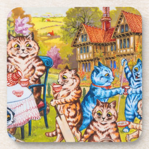 Cat Garden Party Coaster