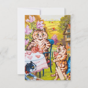 Cat Garden Party Invitation