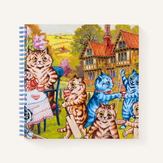 Cat Garden Party Notebook (Front)