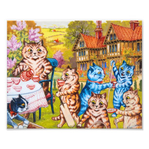 Cat Garden Party Photo Print