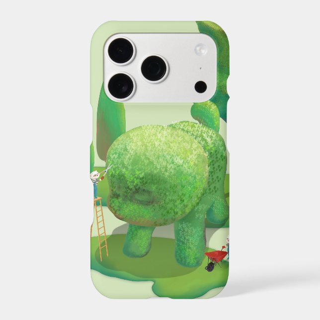 Cat Gardeners and Green Animal Bush (Back)