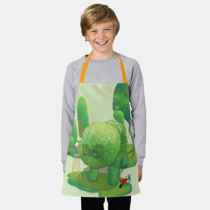 Cat Gardeners and Green Animal Bush Apron