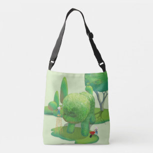 Cat Gardeners and Green Animal Bush Crossbody Bag