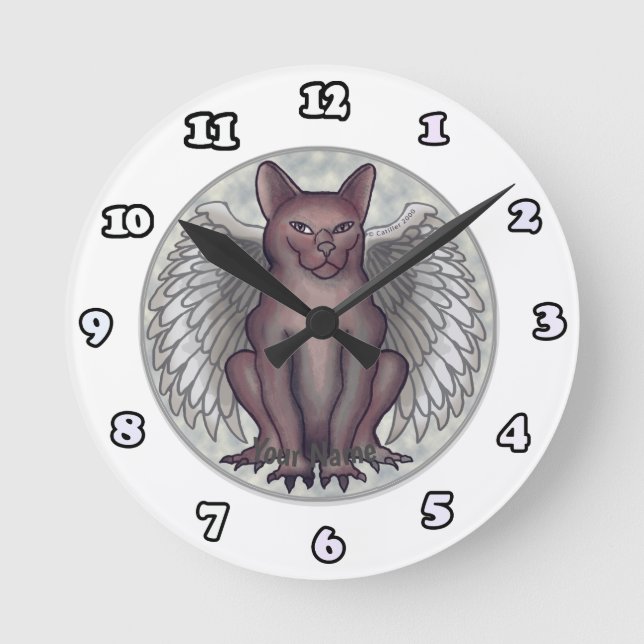 Cat Gargoyle clock (Front)