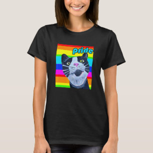 Cat Gay Pride Flag Gay Pride Month Cat T-Shirt