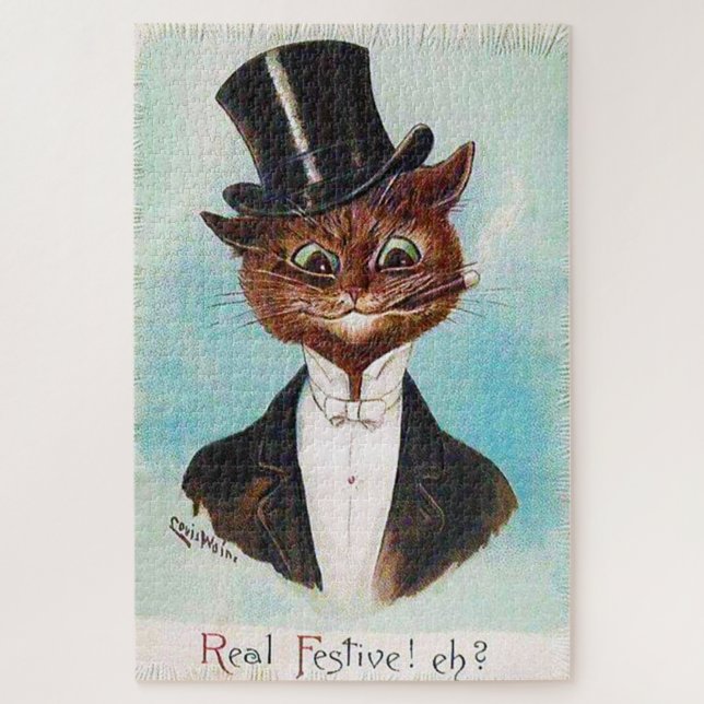 Cat Gentleman, Louis Wain Jigsaw Puzzle (Vertical)