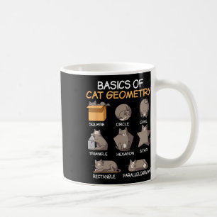 Cat Geometry Math Funny Cat Gifts For Cat Dad Coffee Mug