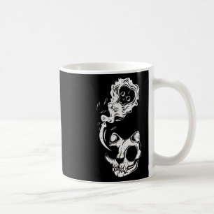 Cat Ghost Lazy Halloween Costume Fun Kitten Skull Coffee Mug