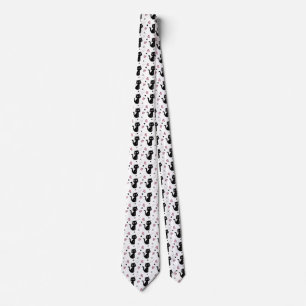 Cat Gift Cute Cat Pattern Seamless Background Tie