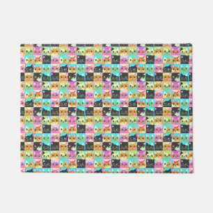 Cat Gift Cute Kawaii Cat Pattern Doormat