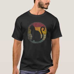 Cat Gift Retro Style Vintage Funny 70S 80S 90S Men T-Shirt