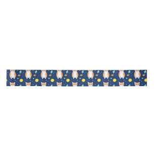 Cat Gift   Space Cat Pattern Graphic Satin Ribbon